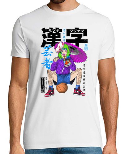 Camiseta Japonesa comiendo ramen jugadora de baloncesto - latostadora.com - Modalova