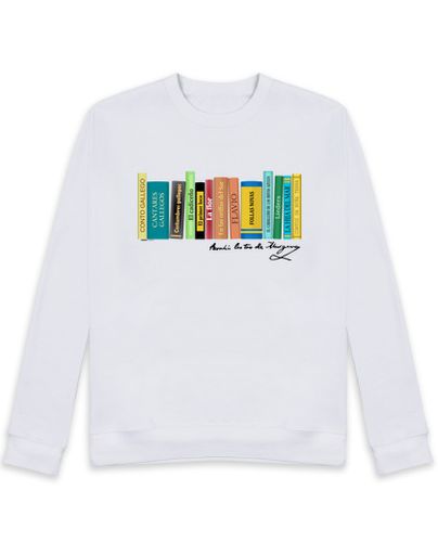 Sudadera Sin Capucha Unisex Sudadera libros de Rosalía de Castro laTostadora - latostadora.com - Modalova