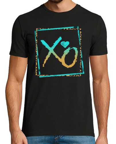 Camiseta Hombre Manga Corta xo abrazos besos san valentín corazón angustiado amor camisa lindo día de san valentín camiseta homb laTostadora - latostadora.com - Modalova