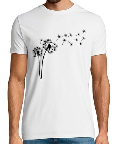 Camiseta Hombre Manga Corta flor de diente de león negro laTostadora - latostadora.com - Modalova