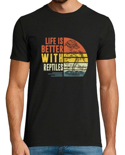 Camiseta la vida es mejor con la camisa de los reptiles leopardo gecko regalo del amante de los reptiles tort - latostadora.com - Modalova