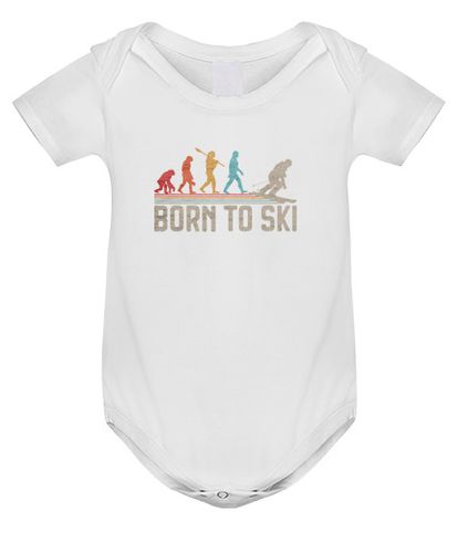 Body bebé nacido para esquiar esquiador evolucion - latostadora.com - Modalova