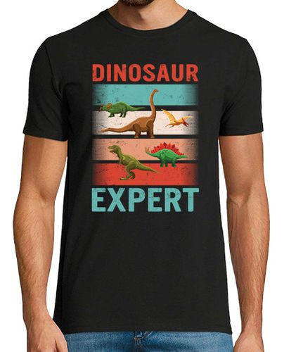 Camiseta Hombre Manga Corta camisa experta en dinosaurios regalo para niñas o niños amante de los dinosaurios reptiles brontosau laTostadora - latostadora.com - Modalova