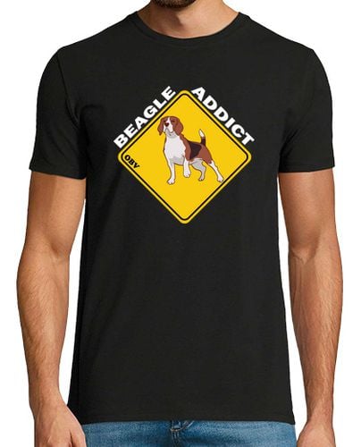 Camiseta Hombre Manga Corta obv - caza de adictos al beagle laTostadora - latostadora.com - Modalova