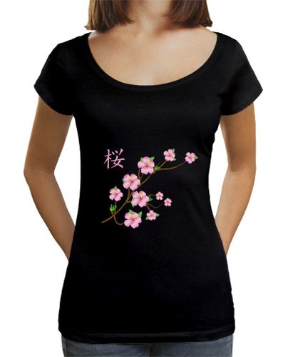 Camiseta Mujer Cuello Ancho Loose Fit Flores de cerezo laTostadora - latostadora.com - Modalova