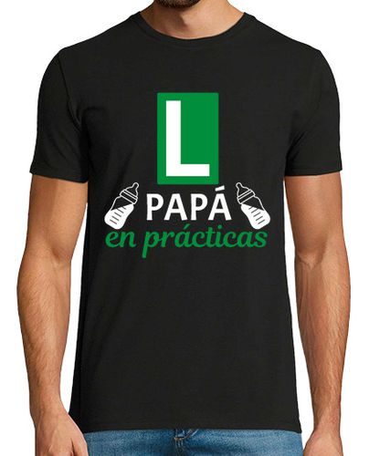 Camiseta Hombre Manga Corta Papa en Practicas Divertida Futuro Papa laTostadora - latostadora.com - Modalova