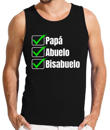 Camiseta Hombre Sin Mangas Divertido Papa Abuelo Bisabuelo Anuncio laTostadora - latostadora.com - Modalova