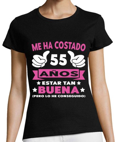 Camiseta mujer 55 Cumpleanos Regalo Anos Muje - latostadora.com - Modalova