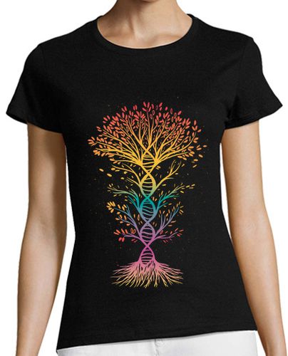 Camiseta mujer ADN Biología Árbol de la Vida - latostadora.com - Modalova