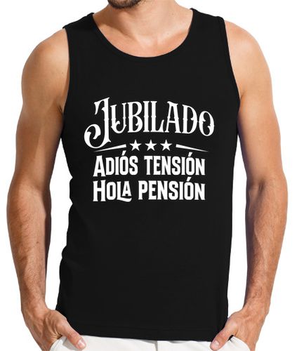 Camiseta Hombre Sin Mangas Jubilado Hola Pension Regalo 2021 laTostadora - latostadora.com - Modalova