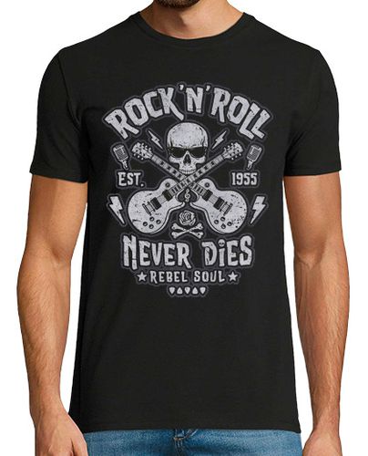 Camiseta Hombre Manga Corta Rock and Roll Never Dies laTostadora - latostadora.com - Modalova