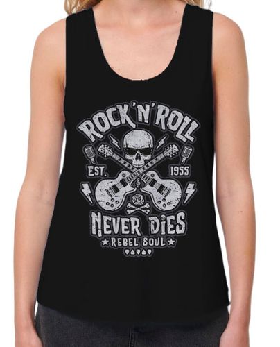 Camiseta mujer Rock and Roll Never Dies laTostadora - latostadora.com - Modalova