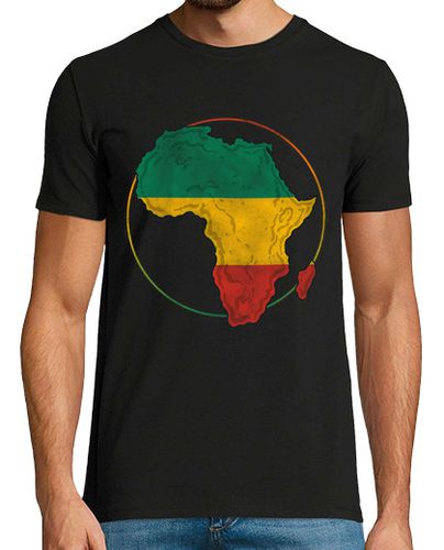 Camiseta Mapa De África Orgullo Africano Bandera Cultura Africana Rasta - latostadora.com - Modalova