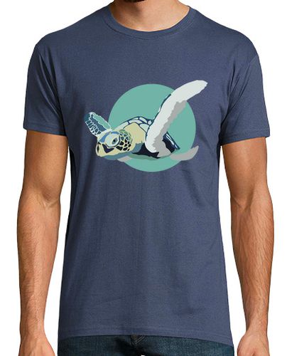 Camiseta Hombre Manga Corta Camiseta Unisex - Blue Turtle laTostadora - latostadora.com - Modalova