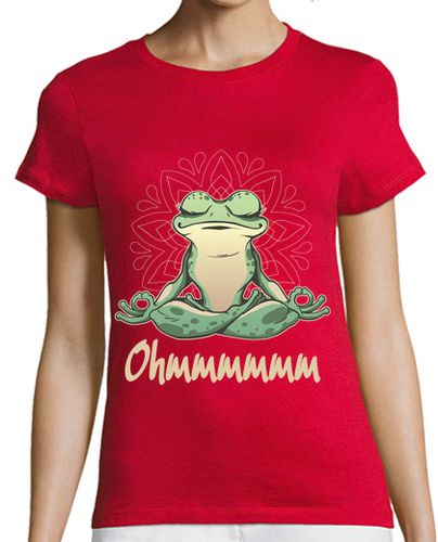 Camiseta mujer meditación de la rana de yoga ohmmmm - latostadora.com - Modalova