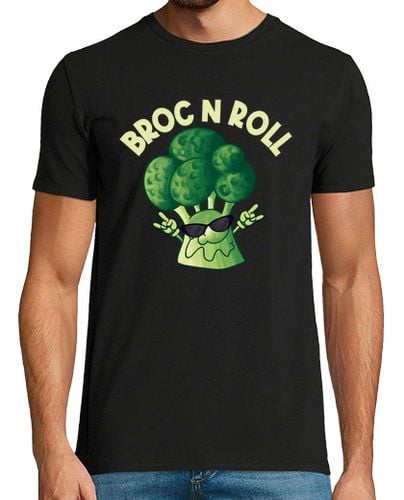 Camiseta Hombre Manga Corta brócoli y música rock n roll laTostadora - latostadora.com - Modalova