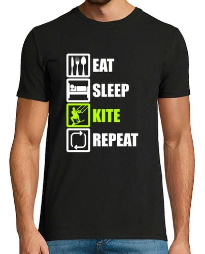 Camiseta Hombre Manga Corta comer dormir cometa repat kitesurf laTostadora - latostadora.com - Modalova