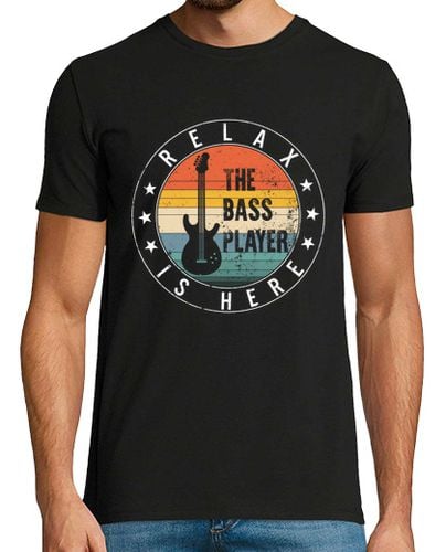 Camiseta Hombre Manga Corta relájate el bajista está aquí camisa guitarra bajista camiseta músicos concierto superior regalo de laTostadora - latostadora.com - Modalova