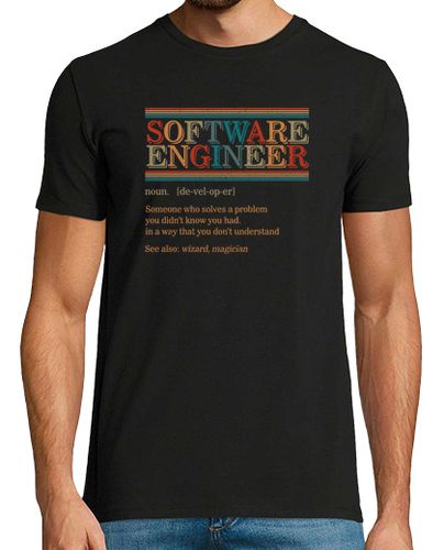 Camiseta ingeniero de software definición camisa ingeniería de software ingeniero de software regalo camiseta - latostadora.com - Modalova