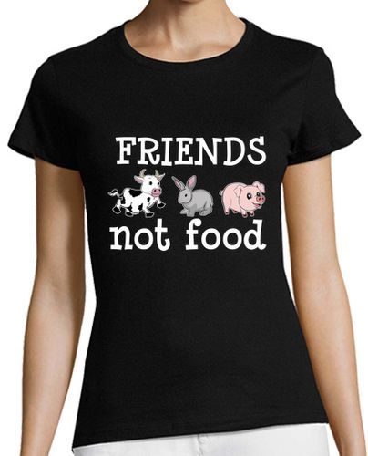 Camiseta mujer no comida vegetariana vegana derecho an - latostadora.com - Modalova