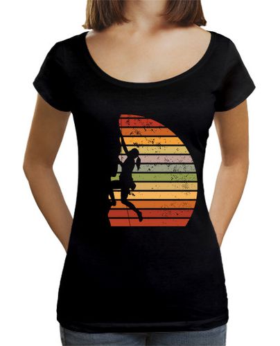 Camiseta Mujer Cuello Ancho Loose Fit regalo escalador escalada escalada esca laTostadora - latostadora.com - Modalova