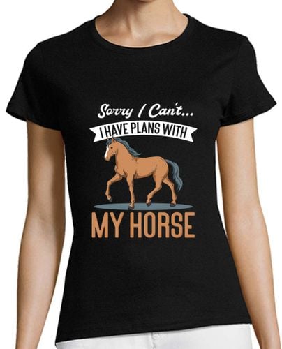 Camiseta Mujer Manga Corta Horses Ride Sayings laTostadora - latostadora.com - Modalova