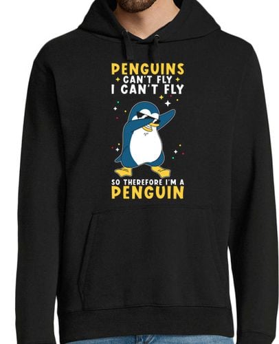 Sudadera Con Capucha Para Hombre pingüino gracioso refrán pingüinos grac laTostadora - latostadora.com - Modalova