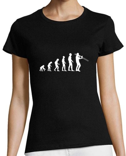 Camiseta mujer clip de papel de la evolución clip de h laTostadora - latostadora.com - Modalova