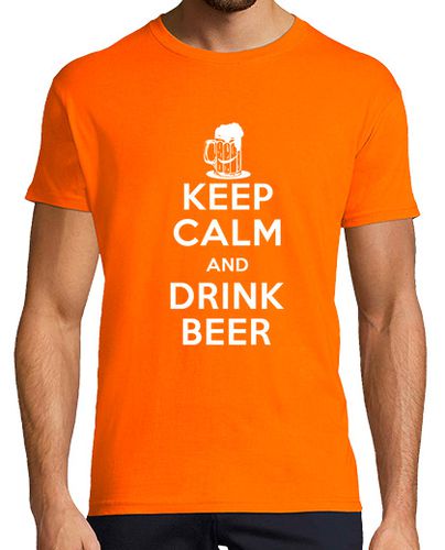 Camiseta Mantener la calma y tomar cerveza - latostadora.com - Modalova