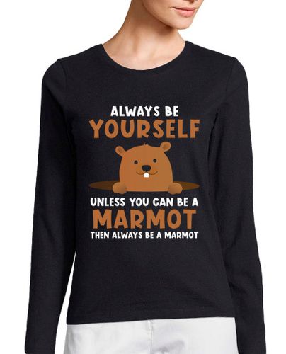 Camiseta mujer marmota diciendo gracioso laTostadora - latostadora.com - Modalova