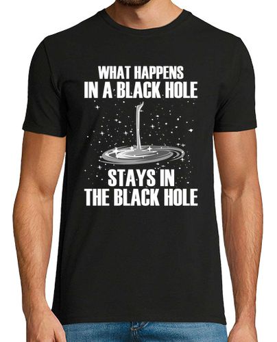Camiseta lo que pasa en un agujero negro se qued - latostadora.com - Modalova