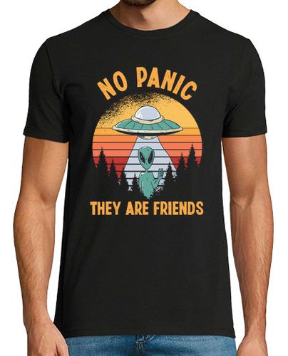 Camiseta sin pánico son amigos extraterrestres d - latostadora.com - Modalova