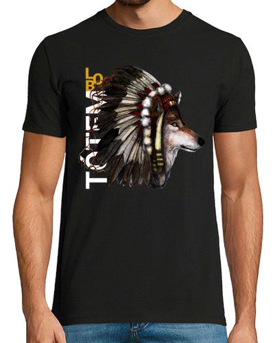 Camiseta Hombre Manga Corta Camiseta Tótem Lobo laTostadora - latostadora.com - Modalova