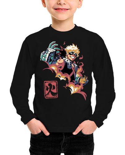 Camiseta Niño Manga Larga Bakugou My Hero Academia laTostadora - latostadora.com - Modalova