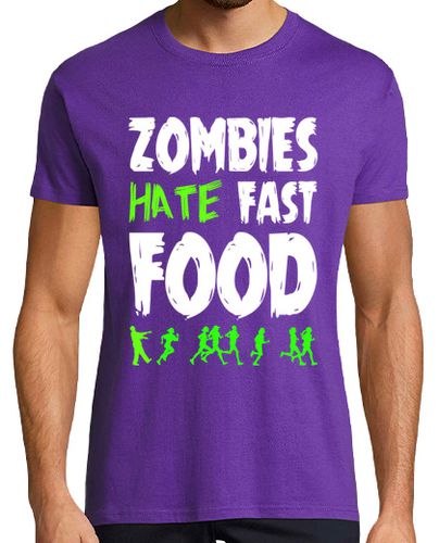 Camiseta Zombies Hate Fast Food - latostadora.com - Modalova