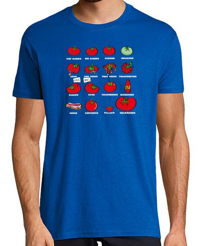 Camiseta CLASS OF TOMATOES azul - latostadora.com - Modalova