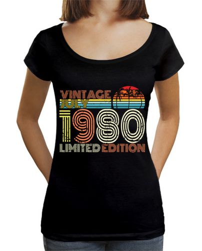 Camiseta mujer legendario desde julio de 1980 - latostadora.com - Modalova