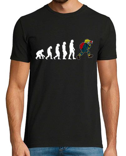 Camiseta Hombre Manga Corta evolución del bombero cuerpo de bombero laTostadora - latostadora.com - Modalova