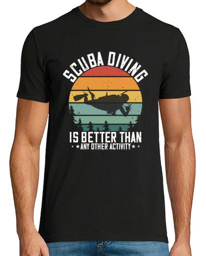 Camiseta Hombre Manga Corta Diving Scuba Diving Is Better Than All laTostadora - latostadora.com - Modalova