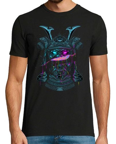 Camiseta Hombre Manga Corta Máscara Samurái corte líquido laTostadora - latostadora.com - Modalova