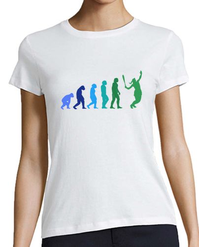Camiseta mujer jugando al pádel evolución de los jugadores de pádel vintage - latostadora.com - Modalova