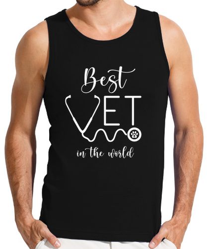 Camiseta Hombre Sin Mangas regalo de veterinario diciendo mejor laTostadora - latostadora.com - Modalova