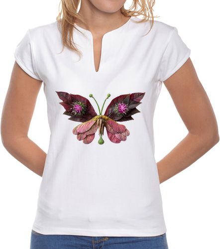 Camiseta mujer Mariposa de pétalos - latostadora.com - Modalova