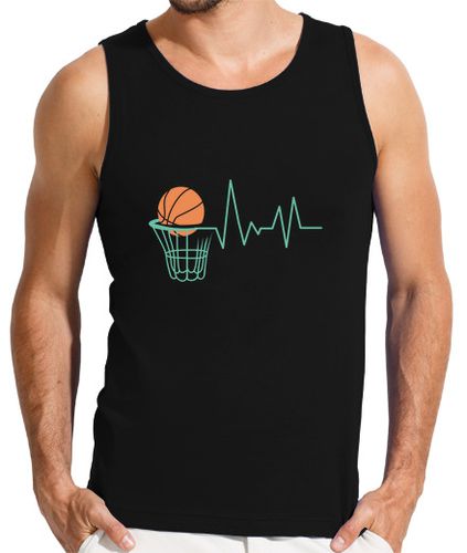 Camiseta Hombre Sin Mangas amante del baloncesto de los latidos de laTostadora - latostadora.com - Modalova