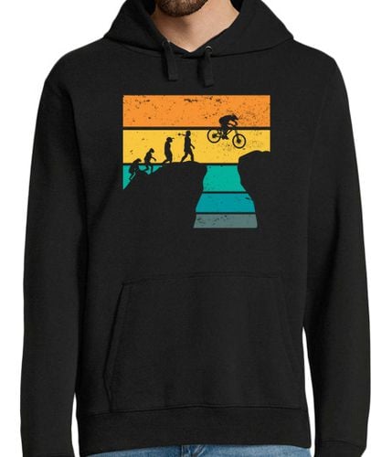 Sudadera Con Capucha Para Hombre mtb evolución bicicleta montaña laTostadora - latostadora.com - Modalova