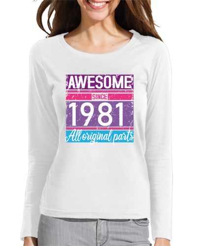 Camiseta mujer increíble desde 1981 regalo de cumpleañ - latostadora.com - Modalova