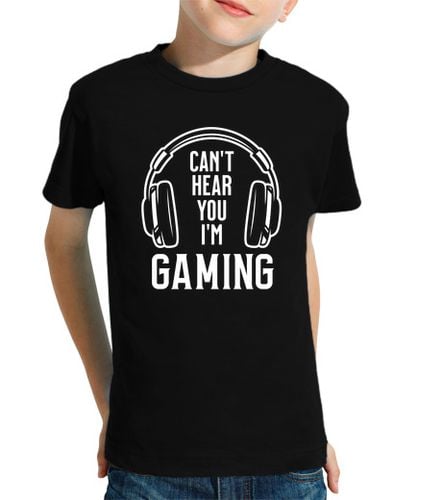 Camiseta Niño Manga Corta Cant hear you Im playing laTostadora - latostadora.com - Modalova