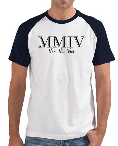 Camiseta Hombre Estilo Béisbol 2004 Veni Vidi Vici MMIV laTostadora - latostadora.com - Modalova