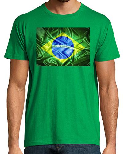 Camiseta Bandera de Brasil en seda - latostadora.com - Modalova