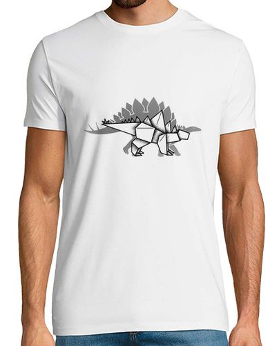 Camiseta Hombre Manga Corta estegosaurio de origami laTostadora - latostadora.com - Modalova